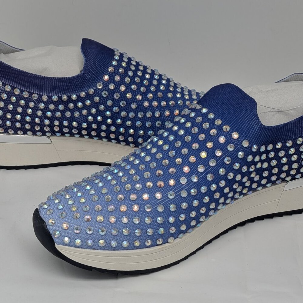 Reaction Kenneth Cole Blue Rhinestone Sneakers - Picture 3 of 4